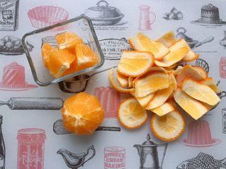 15、快手健康早餐,橙子去皮切块