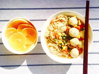 11、30天不重复的快手早餐,鱼丸粗面