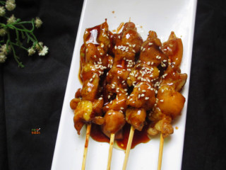 12、居酒屋必备的照烧鸡肉串,因为很少的油，即使冷吃也很美味哟