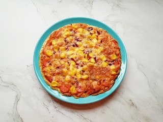 14、手抓饼披萨,简单又快手的披萨。