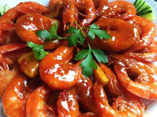 13、泰式甜辣虾,完成