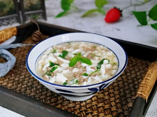 20、香菇豆腐汤,宝贝一口气喝了两碗,营养均衡。