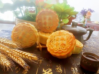 21、广式月饼,成品图。