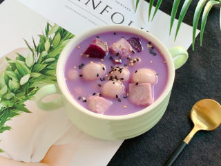 13、香芋紫薯小汤圆,成品