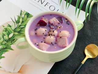 15、香芋紫薯小汤圆,成品