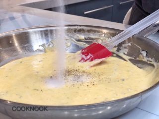 15、起司螃蟹通心粉,盐、糖、黑胡椒适量调味