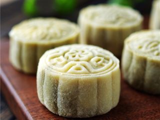 18、抹茶冰皮月饼,【抹茶冰皮月饼】做好啦。