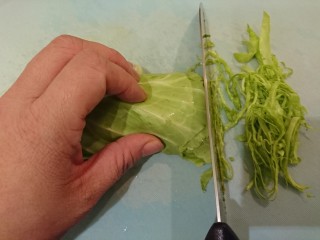 5、培根大阪燒,切絲！