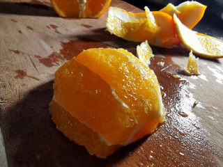 7、水果汤圆,橙子去皮