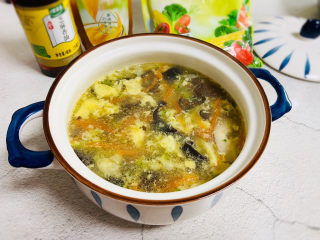 15、木耳蛋花汤,木耳蛋花汤成品图