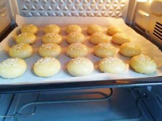 19、冬至美食  鲜肉酥饼,送入预热好的烤箱。