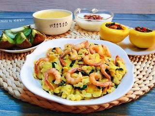 13、冬至美食+滑蛋北极甜虾仁,营养丰富又有颜值的早餐超爱