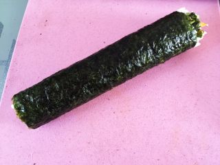 12、鸡肉紫菜包饭,卷起