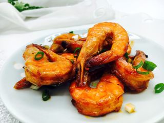 22、茄汁焖大虾,成品图