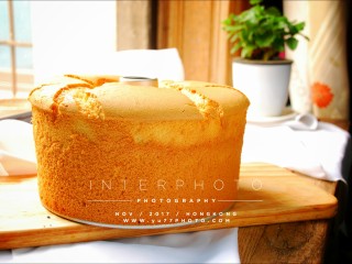 15、八寸加高中空戚风,成品图。