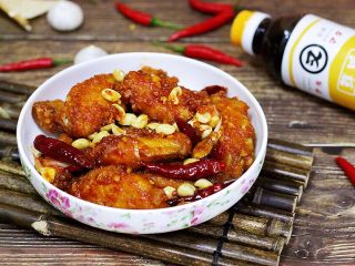 16、韩式吮指炸鸡翅,成品图。