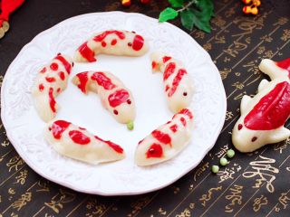 17、年年有余之-锦鲤年糕鱼,锦鲤鱼的模样可爱又漂亮,寓意年年有余又事事顺。