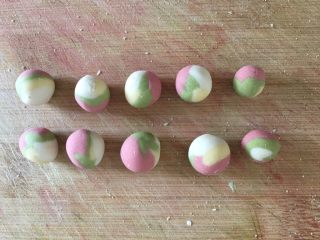 21、五彩桂花小汤圆,揉圆