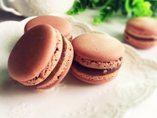 11、意式巧克力马卡龙,美美哒拍个照吧～