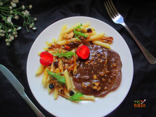 12、牛排斜管面,大家试试看