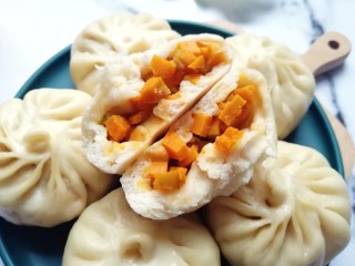 20、冬至美食  南瓜馅包子,太好吃了。