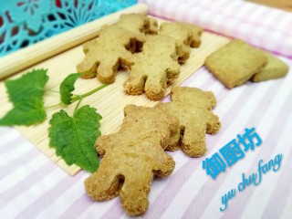 13、抹茶全麦饼干,成品图欣赏