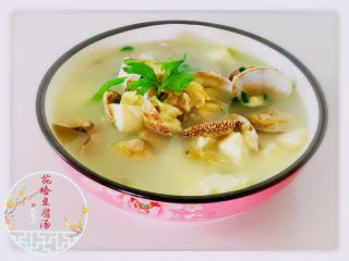 20、花蛤豆腐汤,鲜美的花蛤豆腐汤!