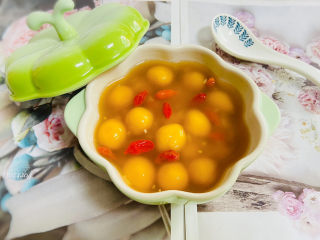 15、南瓜汤圆,南瓜汤圆成品图