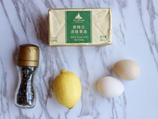 1、荷兰酱汁,准备食材