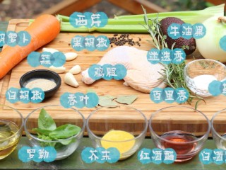 1、法式香草烤鸡腿,准备食材。