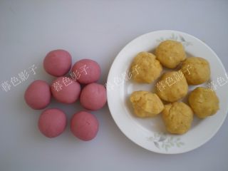 8、红曲粉冰皮月饼,面皮27克左右