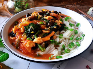 37、西红柿鸡蛋拌面,成品