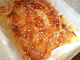 26、意大利肉酱千层面,撒一层起司