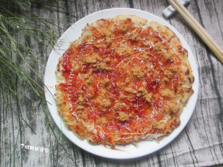 12、韩式豆芽饼 ,里面的绿豆芽口感爽脆，饼子软软的，十分好吃