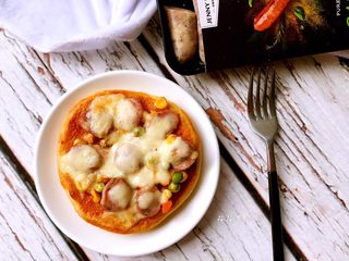 13、迷你香肠披萨,取出。