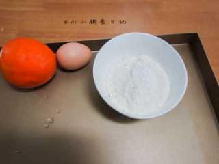 1、橙香无油无糖磨牙棒,准备材料