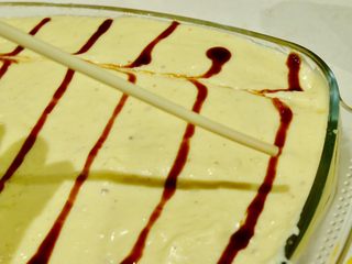 34、希腊风味烤通心粉,用筷子拉花