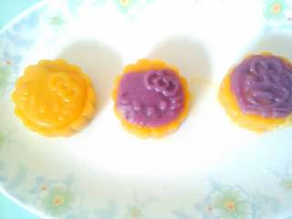 9、南瓜/紫薯糕,好看吧