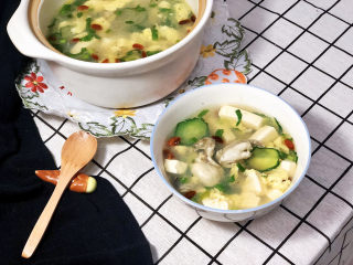 32、牡蛎豆腐汤,成品