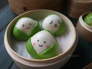 20、花样馒头——粽子馒头,成品图。