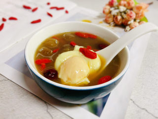 13、桂圆鸡蛋汤,桂圆鸡蛋汤成品图