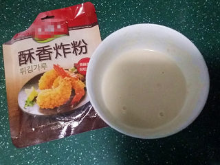 5、#糖醋菜# 韩式糖醋肉,准备好酥香炸粉糊