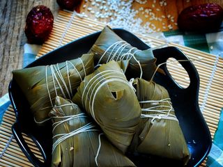 14、大红枣粽子,成品。