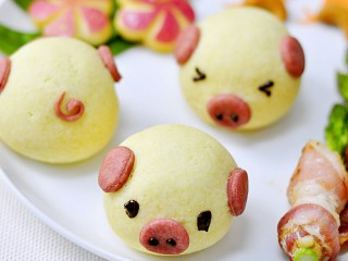 20、小猪卡通月饼,萌萌哒小猪来啦~~~