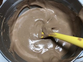 9、网红数字蛋糕,全部混合和蛋糕糊