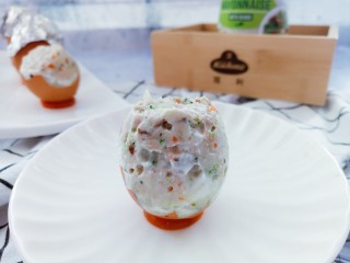 19、十味+蛋黄酱彩蔬蒸肉蛋,成品