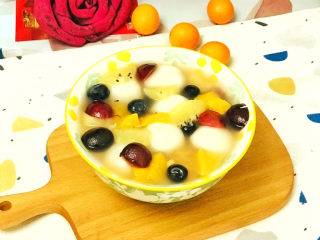 19、水果汤圆,搅拌均匀，就可以开吃了