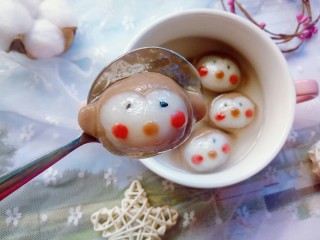 18、小猴汤圆,太萌了,都不忍心吃了。