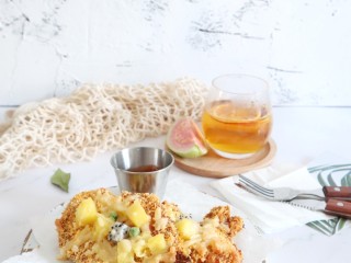 9、水果鸡肉披萨,成品图