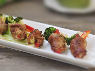 16、里脊肉烤菜花,取出即可食用